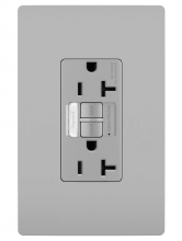 Legrand Radiant 2097NTLTRGRY - radiant? 20A Tamper Resistant Self Test GFCI Outlet with Night Light, Gray