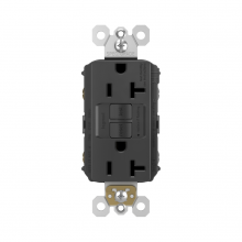 Legrand Radiant 2097TRNABK - radiant? Tamper-Resistant 20A Duplex Self-Test GFCI Receptacle, NAFTA Compliant, Black