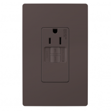 Legrand Radiant 1597TRSGL - radiant® Tamper-Resistant 15A Simplex Self-Test GFCI Receptacles with SafeLock® Protection, Brown