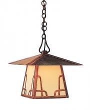 Arroyo Craftsman CH-12HGW-RB - 12" carmel pendant with hillcrest overlay