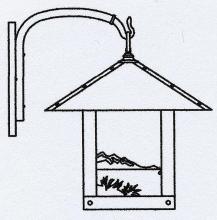 Arroyo Craftsman TRB-16TRGW-S - 16" timber ridge wall bracket with trout filigree