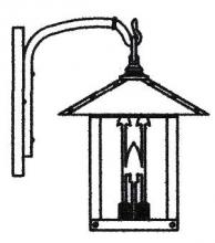 Arroyo Craftsman TRB-9ARGW-P - 9" timber ridge wall bracket with arrow filigree