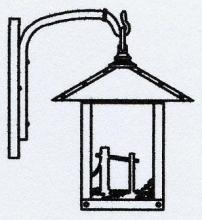 Arroyo Craftsman TRB-9HSRM-RC - 9" timber ridge wall bracket with horse filigree