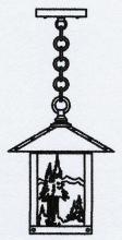 Arroyo Craftsman TRH-9MNOF-RB - 9" timber ridge pendant with mountain filigree