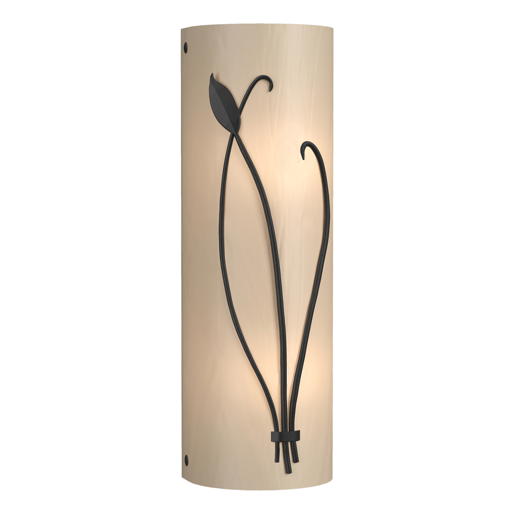 Forged Leaf and Stem Sconce