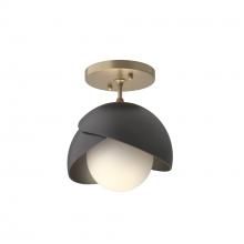 Hubbardton Forge 121377-SKT-84-10-GG0711 - Brooklyn 1-Light Double Shade Semi-Flush