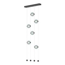 Hubbardton Forge 139055-LED-STND-10-YL0668 - Abacus 6-Light Ceiling-to-Floor LED Pendant