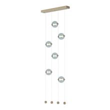 Hubbardton Forge 139055-LED-STND-84-YL0668 - Abacus 6-Light Ceiling-to-Floor LED Pendant