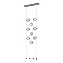 Hubbardton Forge 139057-LED-STND-07-YL0668 - Abacus 9-Light Ceiling-to-Floor LED Pendant