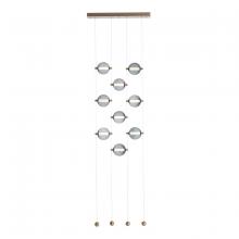 Hubbardton Forge 139057-LED-STND-84-YL0668 - Abacus 9-Light Ceiling-to-Floor LED Pendant