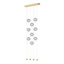 Hubbardton Forge 139057-LED-STND-86-YL0668 - Abacus 9-Light Ceiling-to-Floor LED Pendant