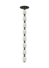 Visual Comfort & Co. Modern Collection 700CLR24BZ-LED930R-277 - Sean Lavin Collier 1-light dimmable LED pendant with dark bronze finish and crystal shade