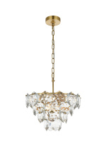 Elegant 1050D16SG - Adaline 16 inch Chandelier in Satin Gold