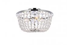 Elegant 1109F13C - Cora 13 inch flush mount in chrome