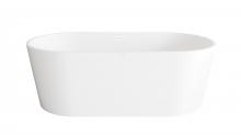 Elegant BT30167GW-WHT - Bathtub 66.9 x 30.7 x 23 GW with WHT drain kit
