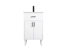 Elegant VF25020MWH - Chandler 20 inch Single Bathroom Vanity in White