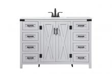 Elegant VF90248GR - 48 Inch Single Bathroom Vanity in Grey