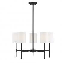 Savoy House Meridian M10067MBK - 5-Light Chandelier in Matte Black