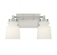 Savoy House Meridian M80057BN - 2-Light Bathroom Vanity Light in Brushed Nickel