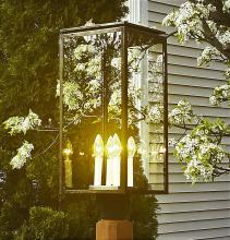 Northeast Lantern 11653-AB-LT4-SMG - Dowtown Post Light With 4 Candelabras