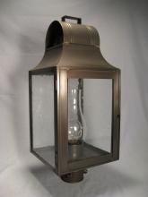 Northeast Lantern 9053-DB-LT3-CLR - Culvert Top Post Dark Brass 3 Candelabra Sockets Clear Glass