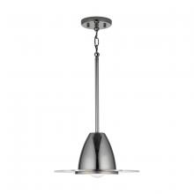 Austin Allen & Co. 9F379A - 1-Light Pendant in Black Chrome with Acrylic Disc