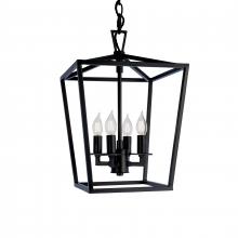 ELK Home 1080-MB-NG - Cage 12&#39;&#39; Wide 4-Light Pendant - Matte Black