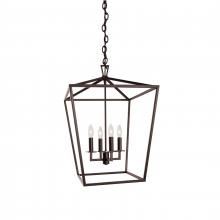 ELK Home 1081-BR-NG - Cage 18&#39;&#39; Wide 4-Light Pendant - Bronze