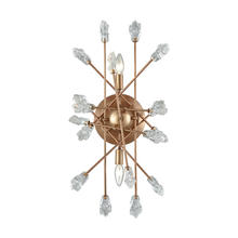 ELK Home 11110/2 - Serendipity 2-Light Wall Lamp in Matte Gold with Clear Bubble Glass