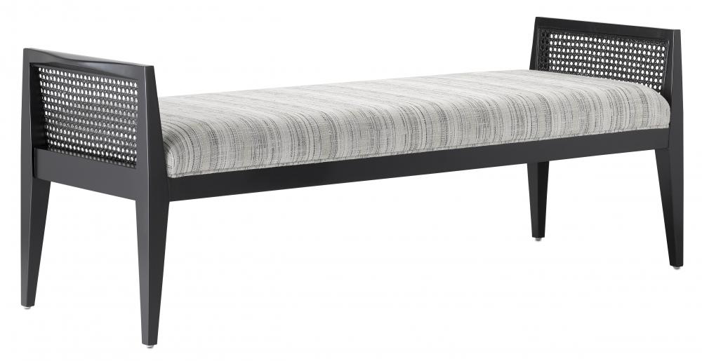 Teagan Black Bench, Attel Ivory