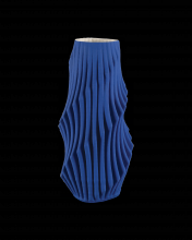 Currey 1200-0893 - Blue Pleat Large Vase
