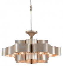 Currey 9000-0051 - Grand Lotus Large Silver Chandelier