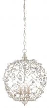 Currey 9000-0076 - Crystal Bud Silver Orb Chandelier